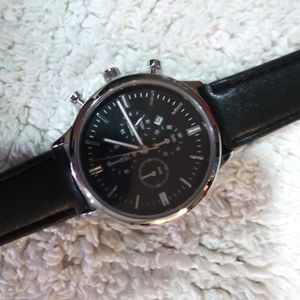 Men's watch leather band Steelcase